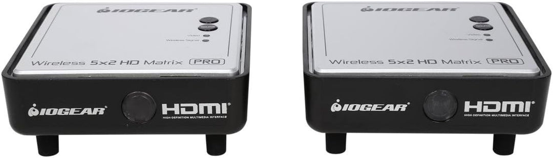 IOGEAR | Long Range Wireless 5x2 HDMI Matrix PRO with 1 Additional Receiver | GWHDMS52MBK2