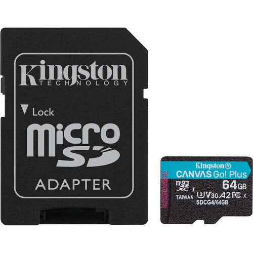 /// Kingston | Canvas Go Plus 64GB Flash Memory Card MicroSDXC | SDCG4/64GB TRANSITION SDCG4/64GB