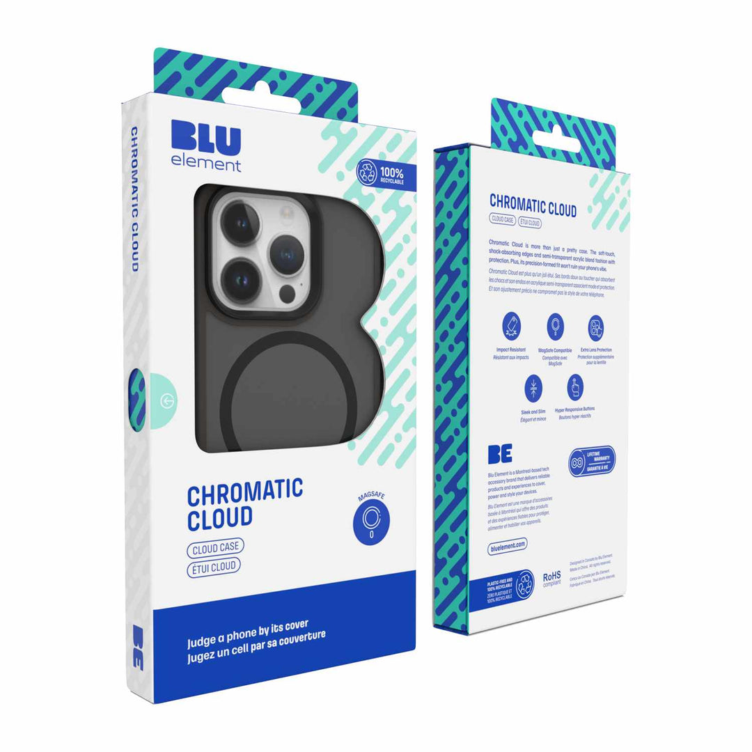 Blu Element | Chromatic Cloud w/Magsafe Case for iPhone 12/12 Pro - Black | 120-8289