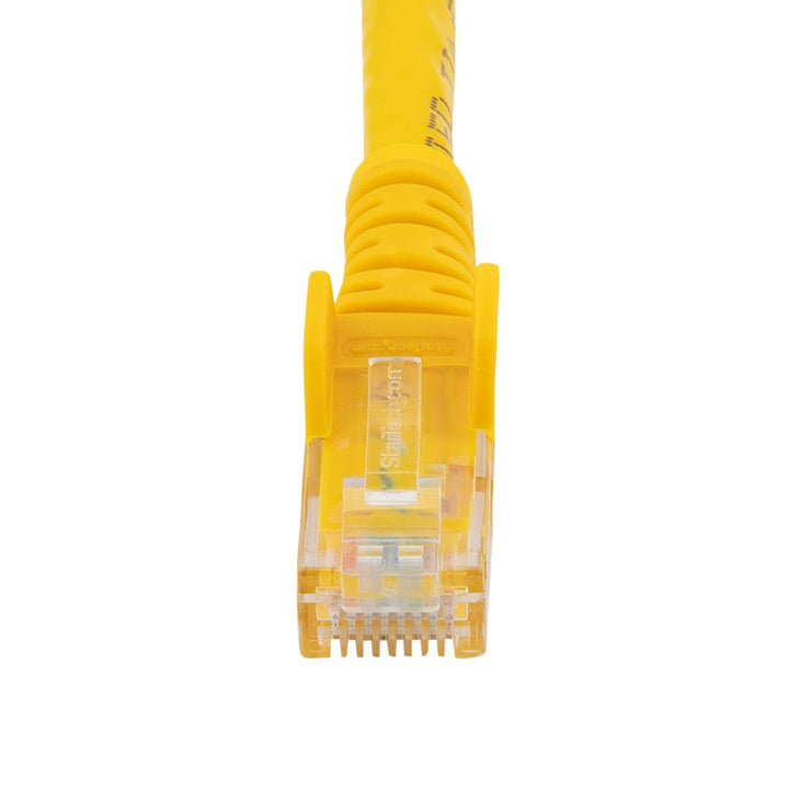 Startech | CAT6 Ethernet Cable 10 Gigabit Snagless RJ45 650MHz 100W PoE Patch Cord 15ft - Yellow | N6PATCH15YL
