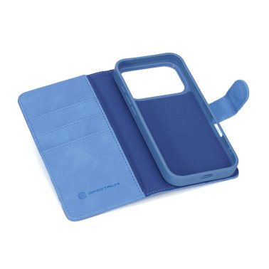 SPECTRUM | Folio Slim Detachable 2-1 iPhone 18 Pro/17 Pro Wallet Case - Light Blue | 18PROBLUE
