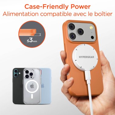 Hypergear | Qi2 MaxCharge MagSafe Wireless Magnetic Charger w/ Connected USB-C PD Cable 15W | 16317