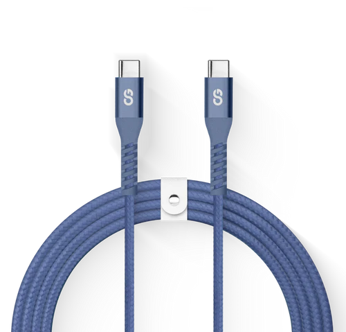 LOGiiX | Vibrance Braid  USB-C to USB-C 1.2M/4FT - Midnight Blue | LGX-13915