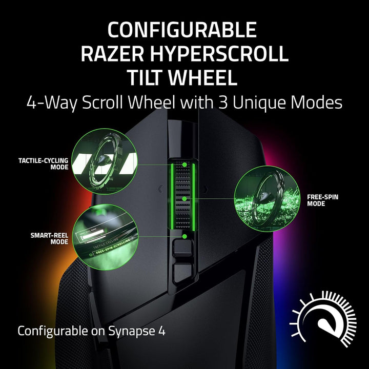 Razer Renewed | Basilisk V3 Pro 35K Wireless Gaming Mouse - Black | RZ01-05240100-R3UR | 60 DAYS WARRANTY