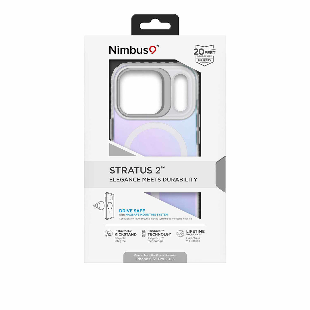 Nimbus9 | Stratus 3 MagSafe Case iPhone 17 Pro - Frost | N9S3MSIPH17PROFR
