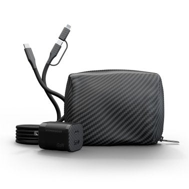 HyperGear | Charging Kit with Travel Pouch USB-C PD 30W - Carbon Fibre | 16290
