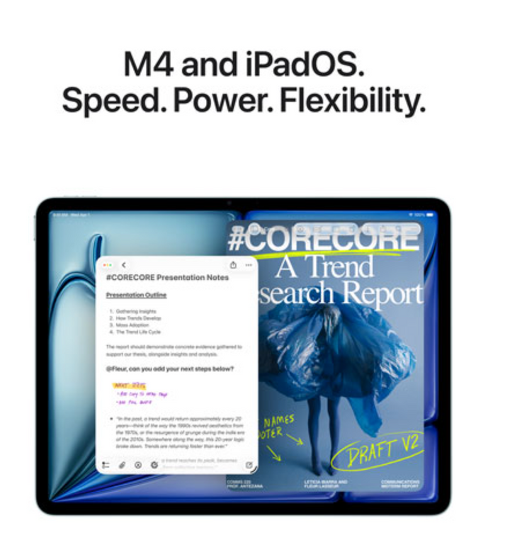 Apple | iPad Air 11" M4 1TB with Wi-Fi 7 (8th Generation) + Cellular - Blue |