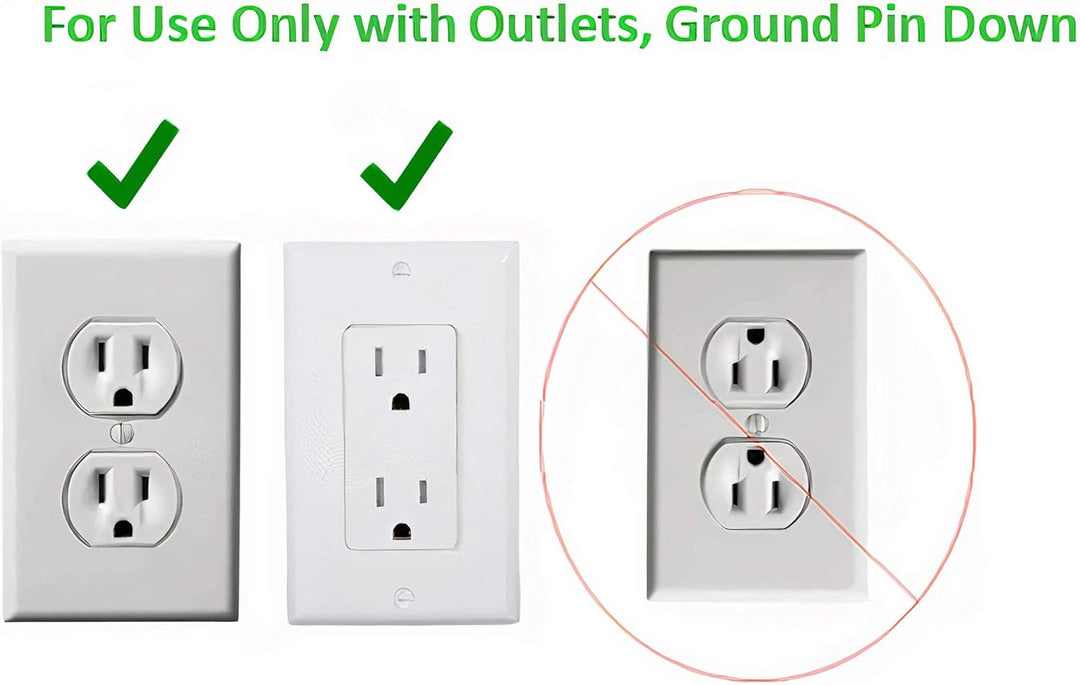 Sleek | Socket Ultra-Thin Outlet Cover with Surge Protector 6 Outlet 6 ft | 6SOVSZW