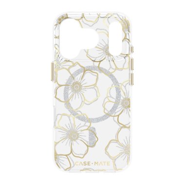 Case-Mate | Floral Gems MagSafe iPhone 17 Pro Case - Gold | CM057300