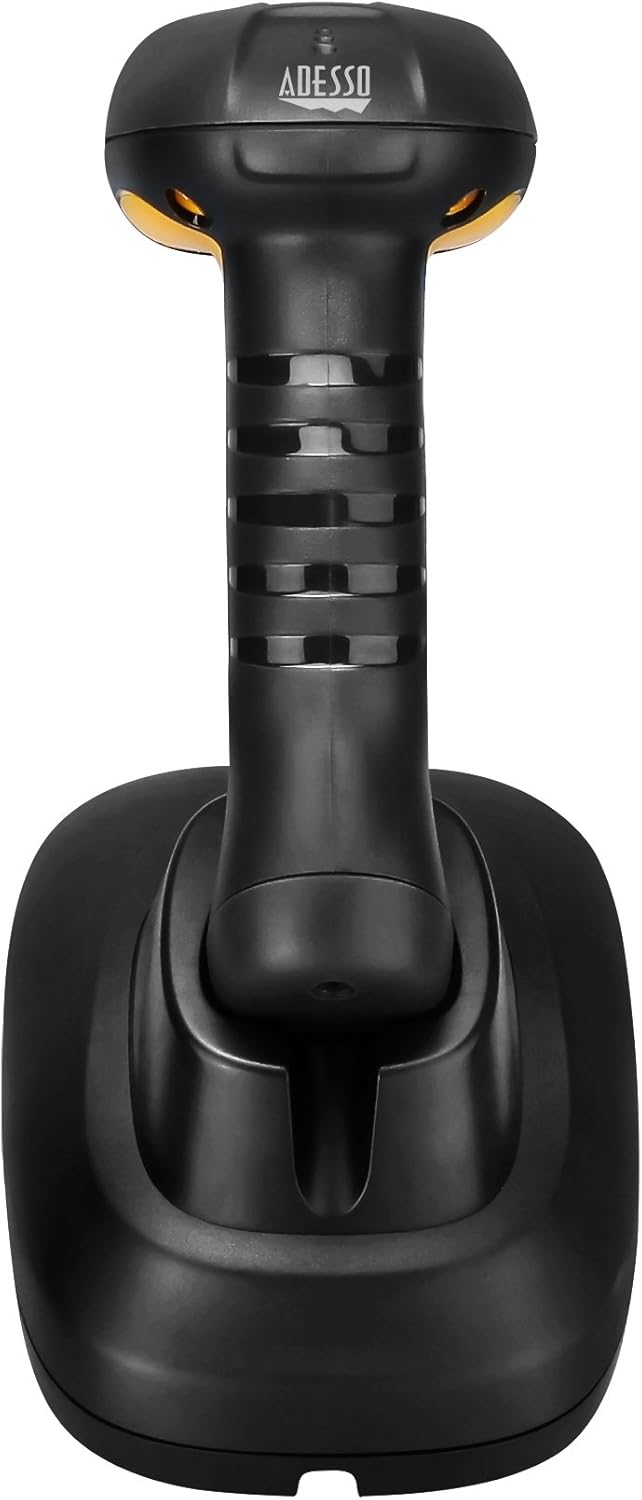 Adesso | Barcode Scanner Antimicrobial Waterproof CCD Bluetooth - Black | NUSCAN 4100B