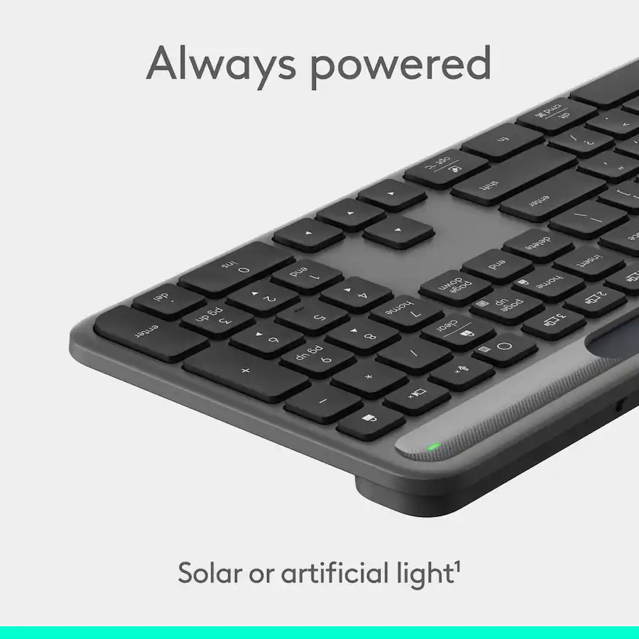Logitech | Signature Slim Solar+ K980 Keyboard - Graphite | 920-013755