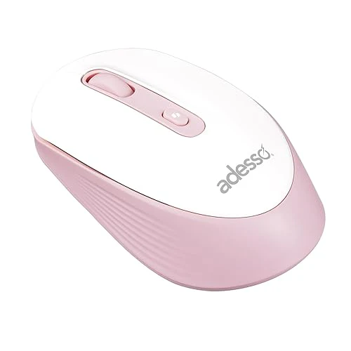 Adesso | iMouse A30 Wireless Mouse with AI Copilot Button 2.4GHz USB Dongle 1200 DPI Left and Right Hand Design - Pink | IMOUSE A30P