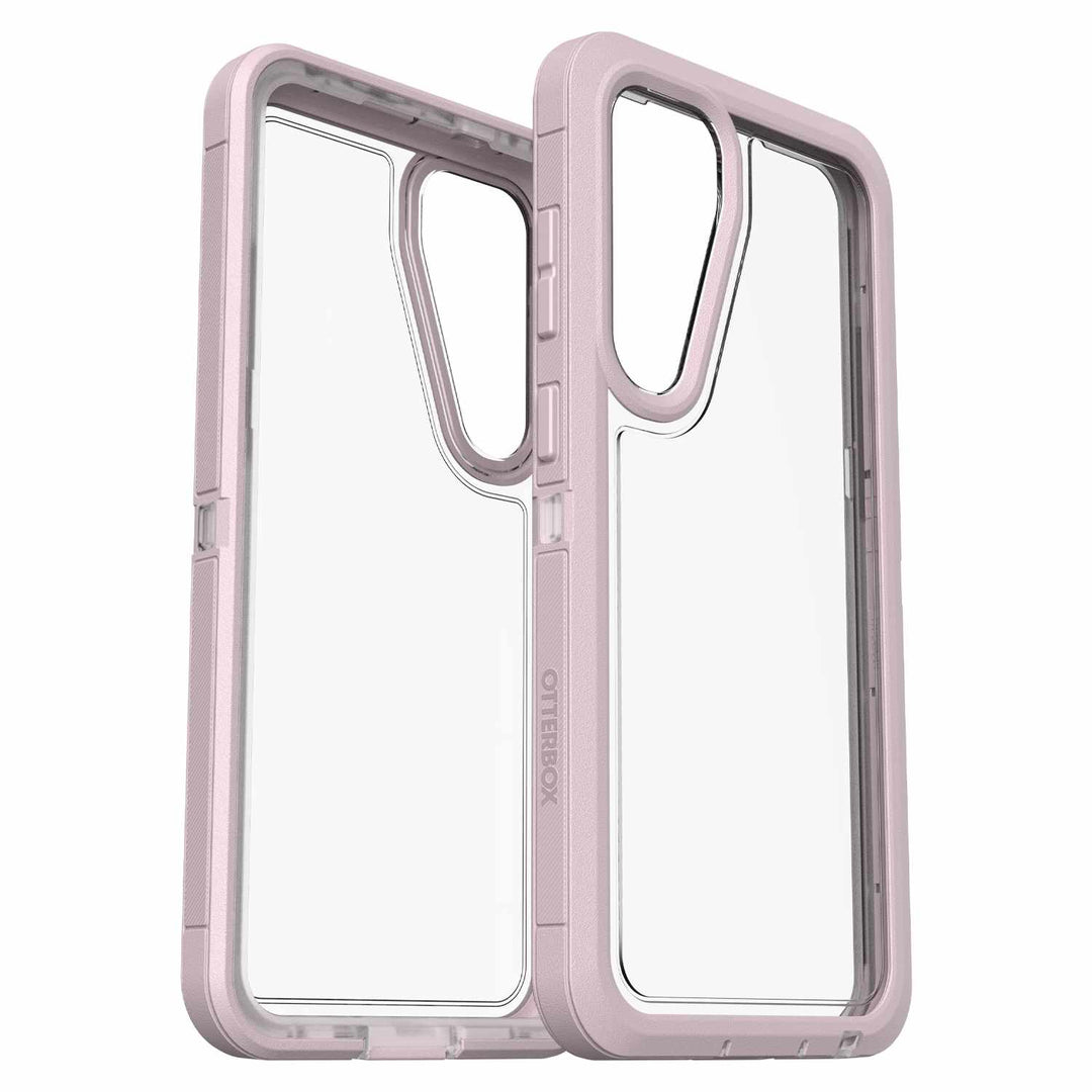 Otterbox | Defender XT Series Clear Case w/ MagSafeSamsung Galaxy S24+ - Clear/Pink (Mountain Frost) | 77-94722