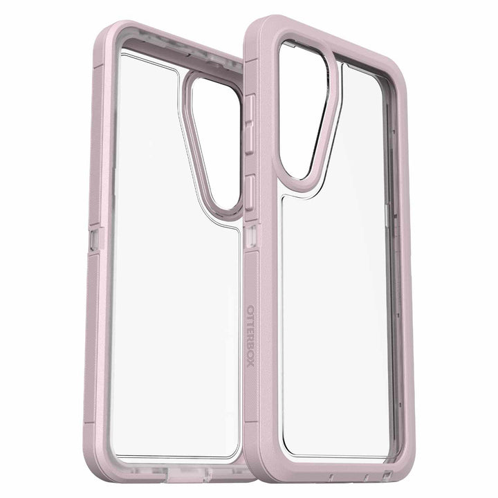 Otterbox | Defender XT Series Clear Case w/ MagSafeSamsung Galaxy S24+ - Clear/Pink (Mountain Frost) | 77-94722