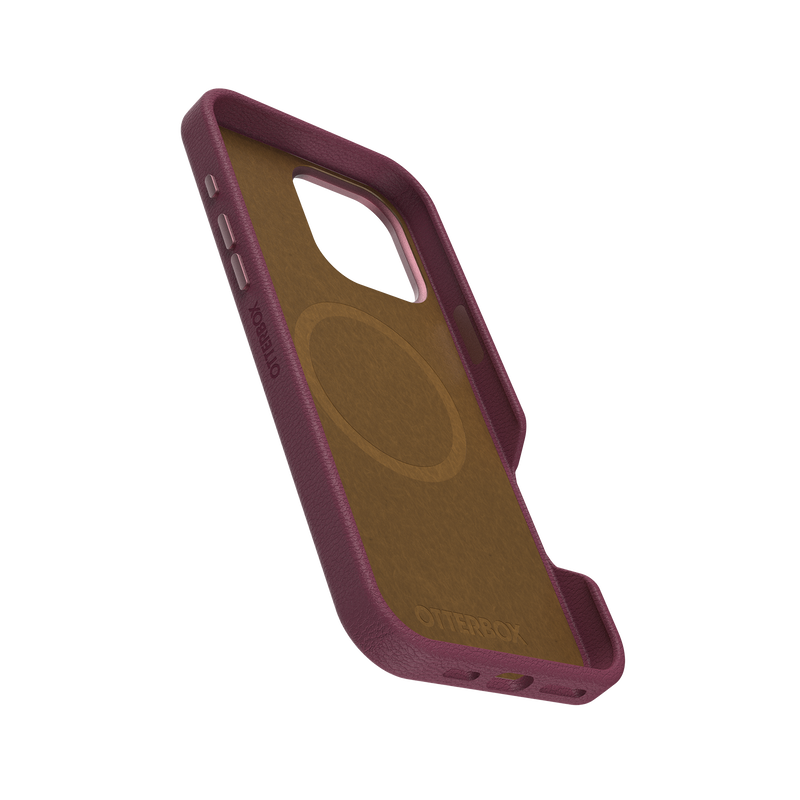 OtterBox | Symmetry Cactus Leather iPhone 16 Pro Max - Foxberry (Pink) | 77-96327