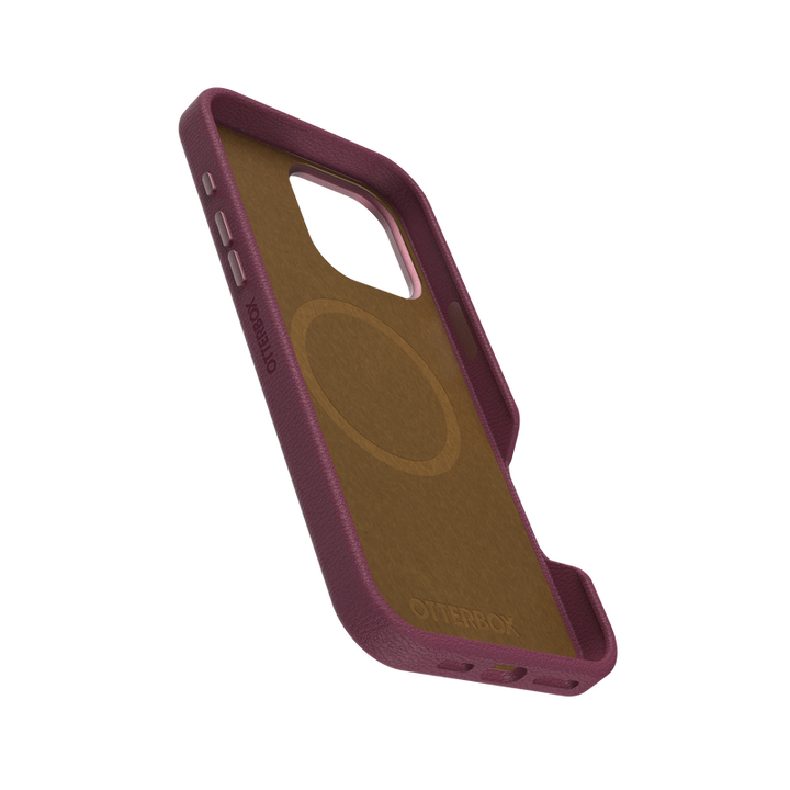 OtterBox | Symmetry Cactus Leather iPhone 16 Pro Max - Foxberry (Pink) | 77-96327