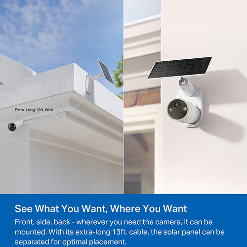 TP-Link | Tapo C460 UHD 4K Solar Powered Security Camera Kit - White | TAPO C460 KIT