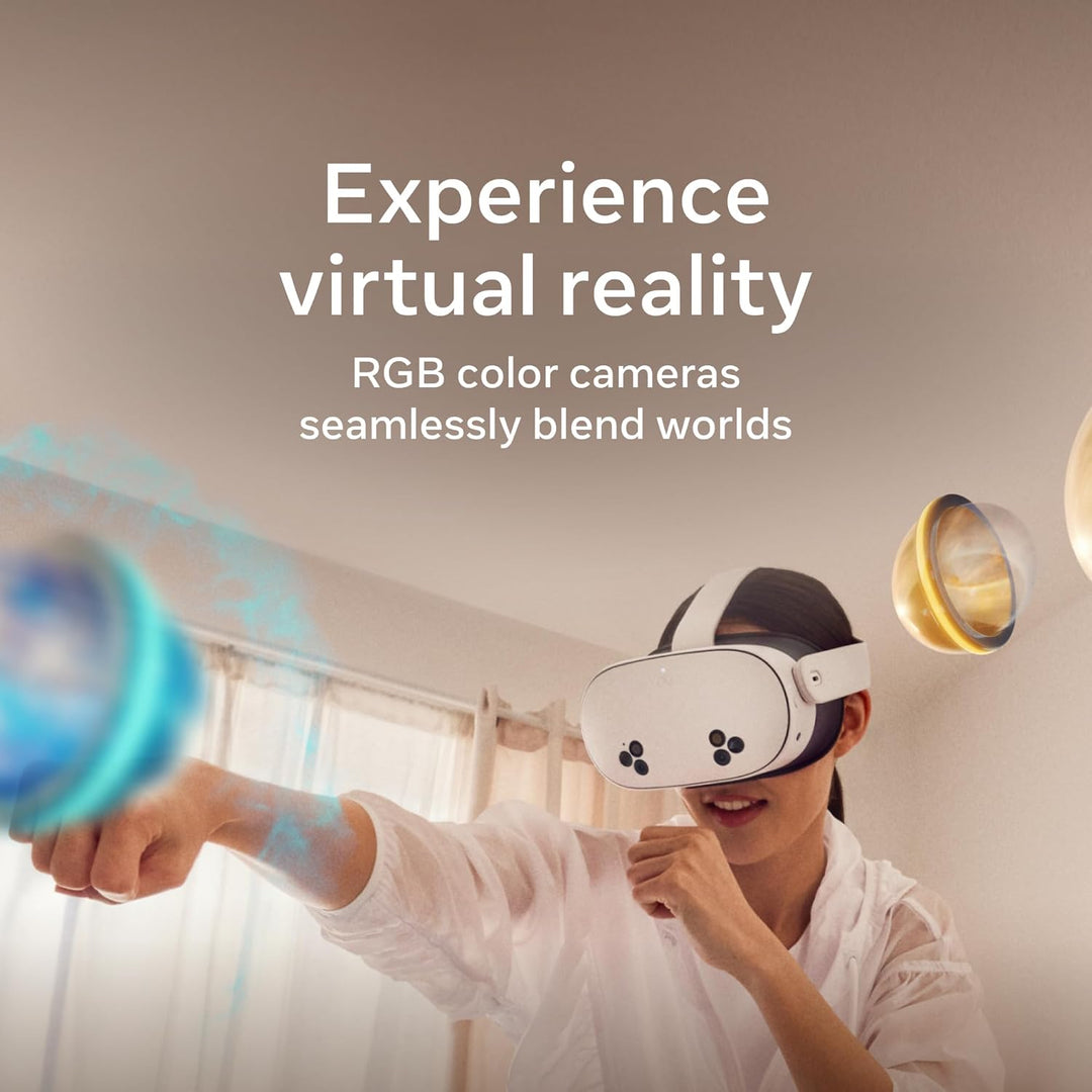 Meta | Quest 3S 128GB VR Headset with 3-Month Trial of Meta Horizon+ - White | SK-1000926-01