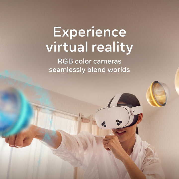 Meta | Quest 3S 128GB VR Headset with 3-Month Trial of Meta Horizon+ - White | SK-1000926-01