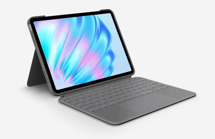 Logitech | Combo Touch Keyboard Case with Trackpad for iPad Air 11" 6th Gen M2 / M3 - Oxford Grey 920-012626