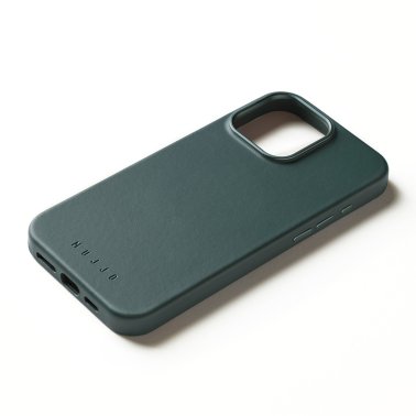 Mujjo | Full Leather w/MagSafe Case iPhone 16 Pro Max - Livid Green | 15-13837