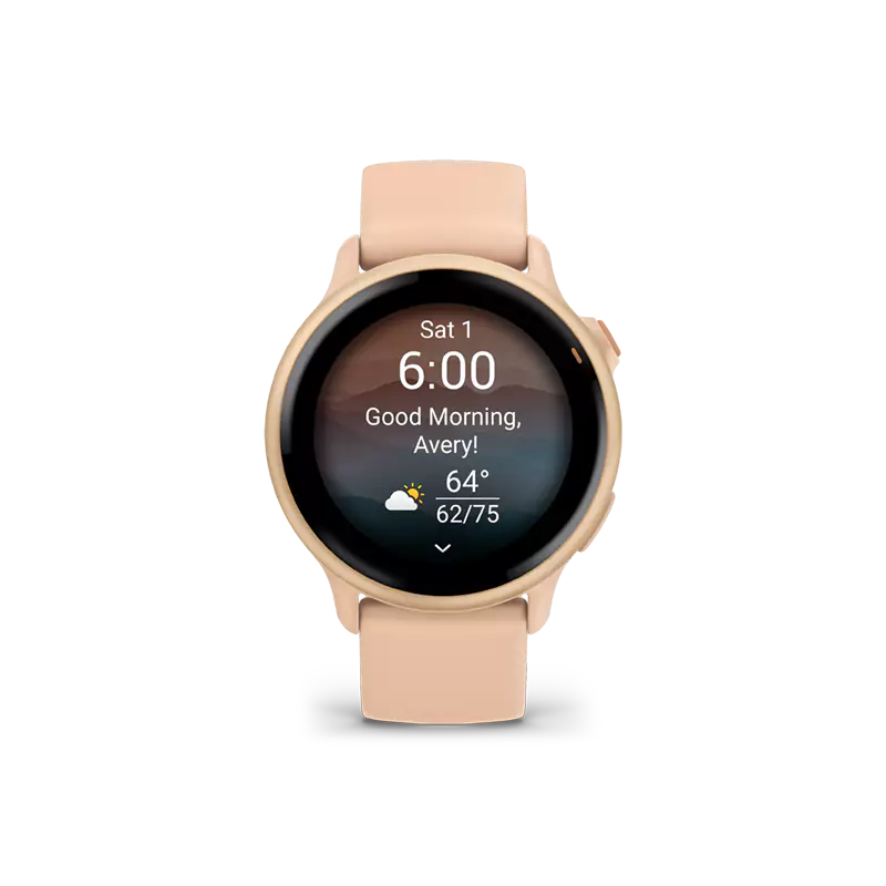 Garmin | vívoactive® 6 GPS Smartwatch and Fitness Tracker - Pink Dawn | CE010-02985-03