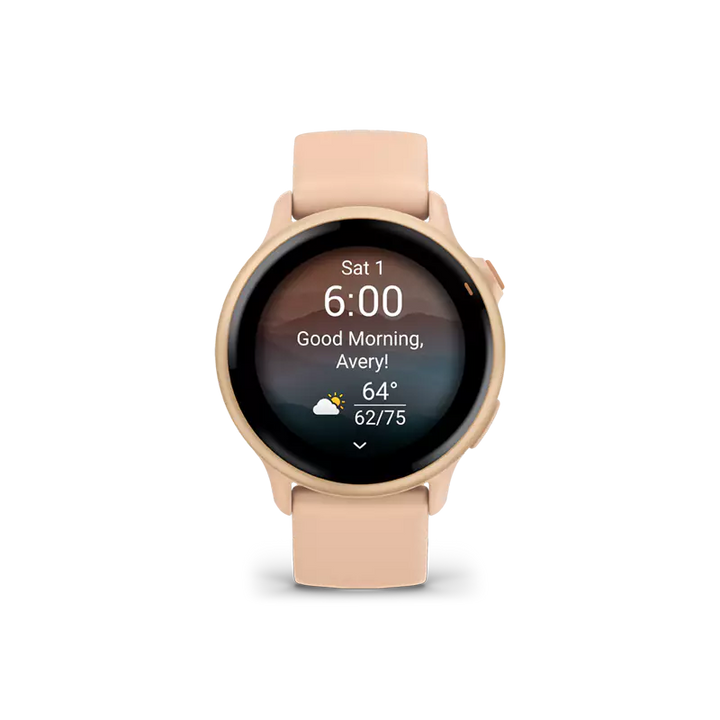 Garmin | vívoactive® 6 GPS Smartwatch and Fitness Tracker - Pink Dawn | CE010-02985-03