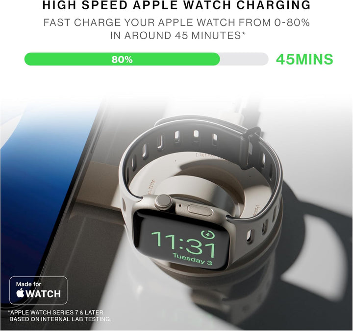 Native Union | Voyage 2-in-1 Wireless Charging Pad Qi2 Certified - Sand | VOY-2IN1-WL-SAN
