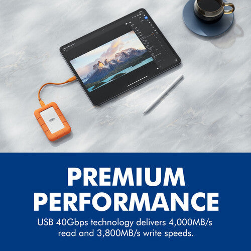 Seagate | LaCie 2TB Rugged SSD4 USB4 External SSD | STND2000400