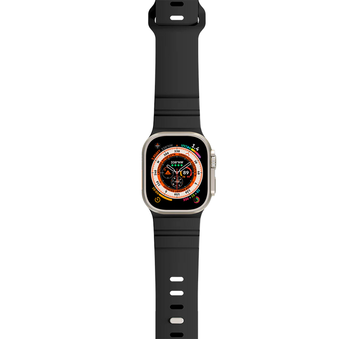 LOGiiX | Sport Strap for Apple Watch 44/45/46/49mm - Black | LGX-14025
