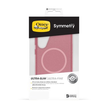 Otterbox | Symmetry Clear Magnets Series Case Samsung Galaxy S25+ - Pink Thimbleberry | 77-97470