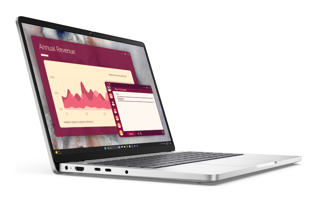 Dell | Pro 14" Laptop FHD NT IR Ultra 5 235U 16GB DDR5 512GB W11 Pro 1YR Onsite