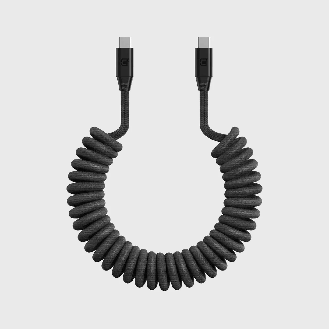 Caseco | Road Ready Coil Cord (USB-C to USB-C) - Black | C0520-20