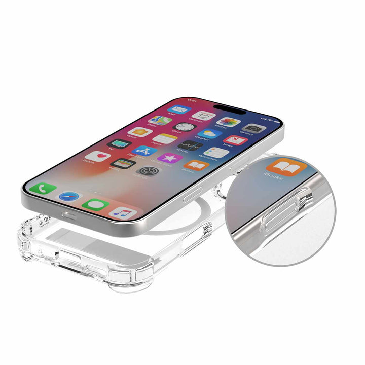 Blu Element | DropZone Rugged MagSafe Case w/Kickstand iPhone 17 Pro - Clear | BEDZMG17K3