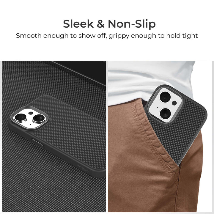 Caseco | Aramid Fiber Weave Pattern iPhone 16e/15/14/13 - Black | C28B1-51