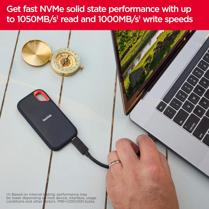 SanDisk | Extreme 8TB USB External Solid State Drive | SDSSDE61-8T00-G25