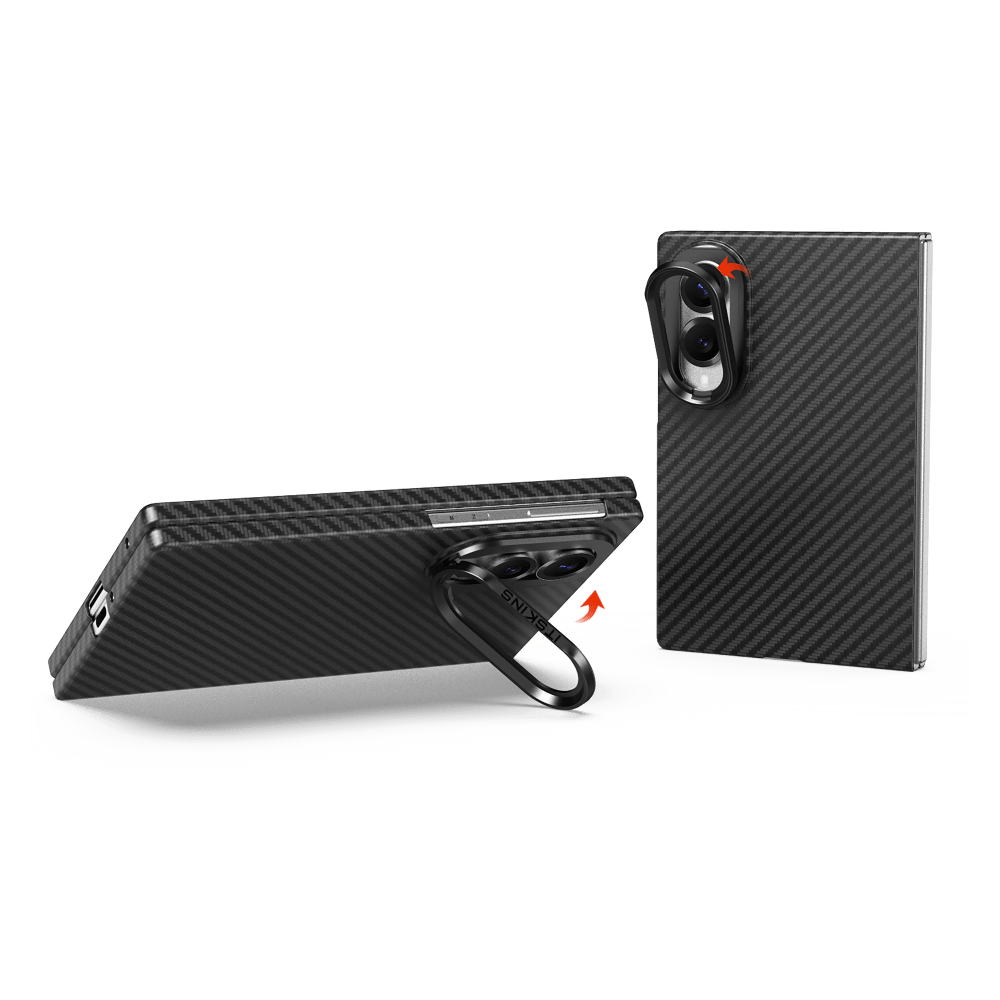 ITSKINS | Supreme Eclipse Stand Case w/MagSafe for Galaxy Z Fold 8 - Black | SGF8SUELPBLCK