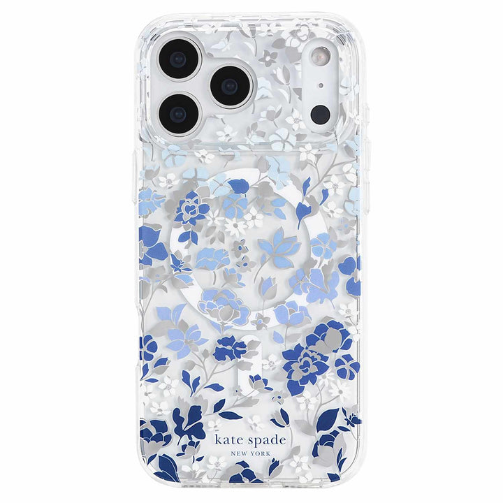 Kate Spade | Protective MagSafe iPhone 18 Pro Max/17 Pro Max  - Flowerbed Blue | KS061212