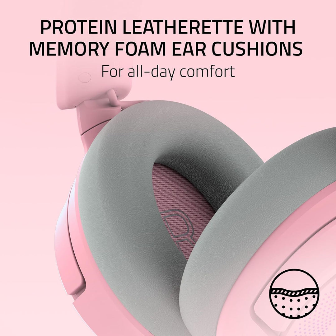 Razer | Kraken Kitty V3 Pro Wireless RGB Gaming Headset - Quartz Pink | RZ04-05170200-R3U1