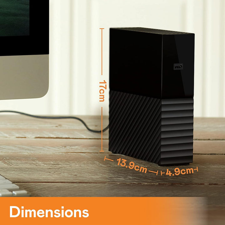 WD | My Book Desktop External Hard Drive 18TB USB 3.0, External HDD with Password Protection and Auto Backup Software |  WDBBGB0180HBK-NESN