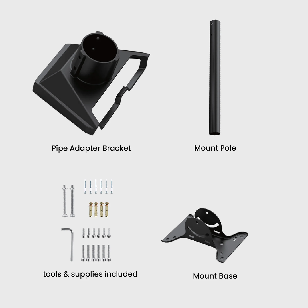 Starlink | Gen 3 Angled Pipe Roof Mount Kit - Black | M9560-C1