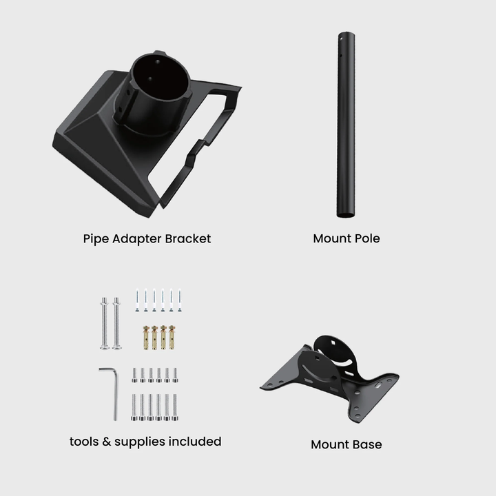 Starlink | Gen 3 Angled Pipe Roof Mount Kit - Black | M9560-C1