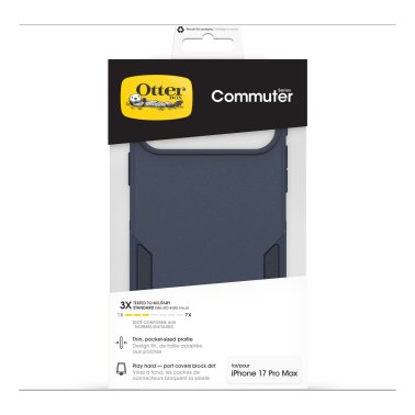 OtterBox | Commuter w/MagSafe iPhone 17 Pro Max + Camera Control Case - Blue Sentiment | 77-98346