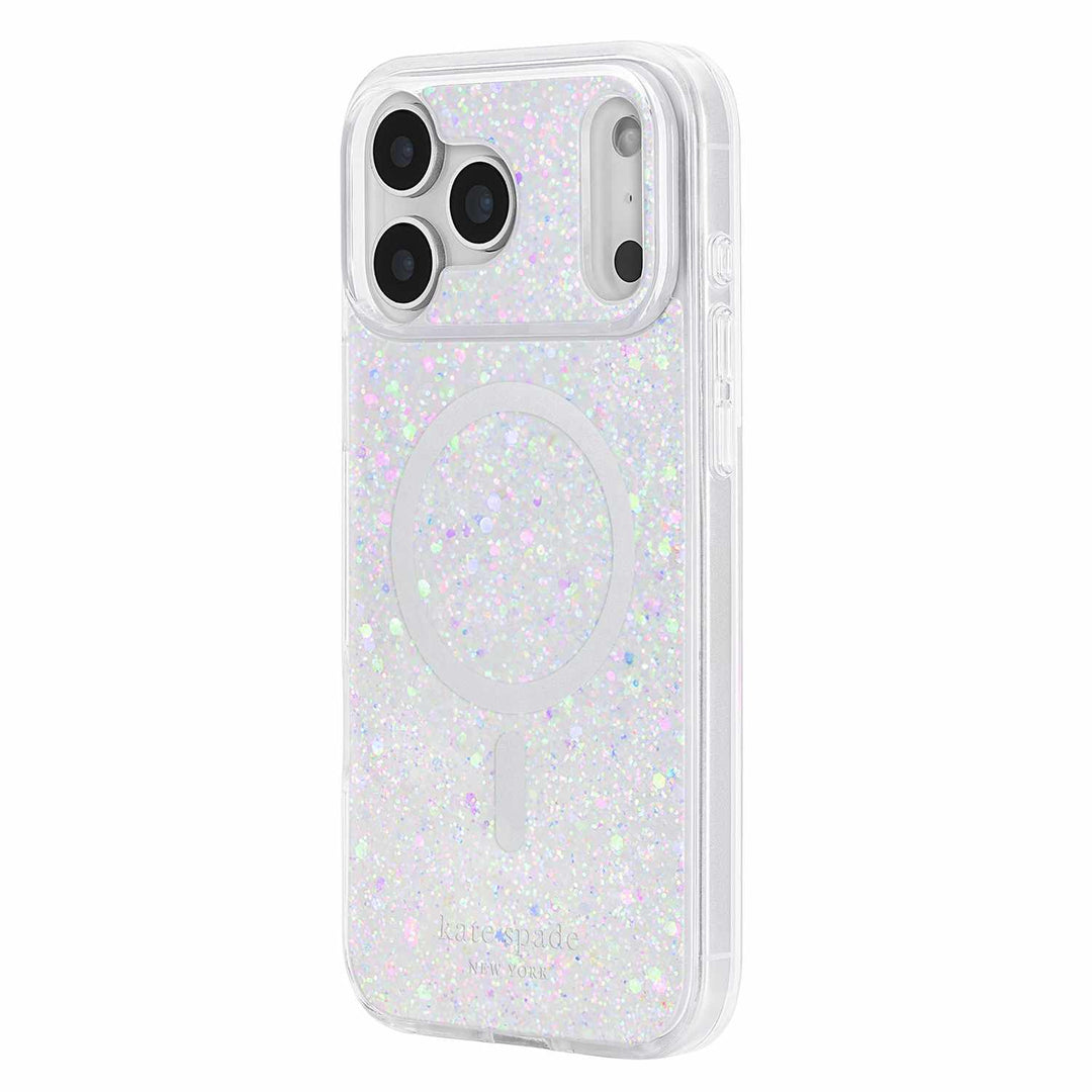 Kate Spade | Protective MagSafe Case iPhone 18 Pro Max /17 Pro Max - Chunky Glitter Iridescent | KS061130