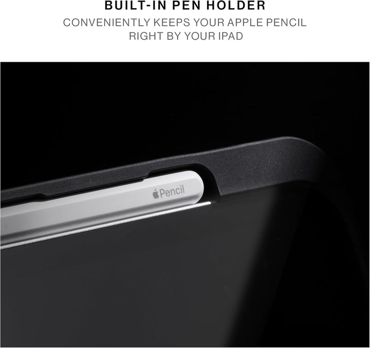 Native Union | Active Case for iPad Lightweight Durable 4-in-1 Stand Case with Matte TPU Back – Apple Pencil Holder – Magnetic Cover Compatible with Auto Wake/Sleep Function - Black | ACTCSE-BLK-IP-109