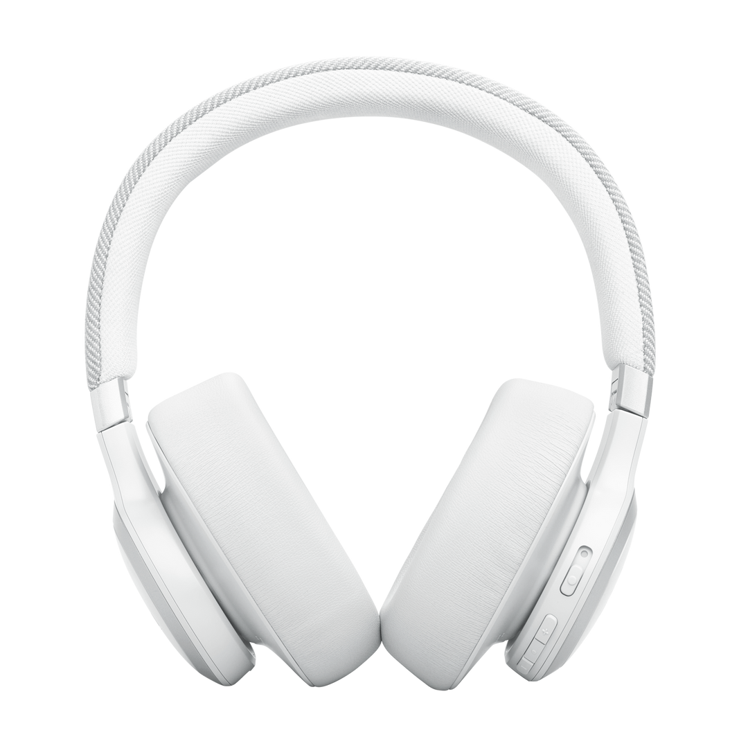 JBL | Live 770NC Wireless Over-Ear True Adaptive Headphones - White | JBLLIVE770NCWHTAM