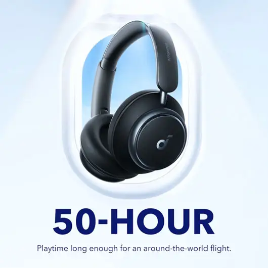 Soundcore by Anker | Space Q45 Over-Ear Noise Cancelling Bluetooth Headphones - Black | A3040Z11-5