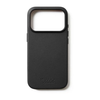 Mujjo | Full Leather w/MagSafe iPhone 17 Pro Case - Black | MUJJO-CL-061-BK