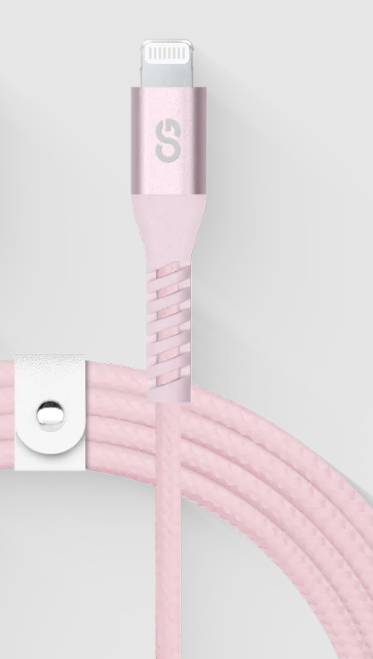LOGiiX | Vibrance Braid USB-C to Lightning 4ft /1.2m  - Blush | LGX-13831