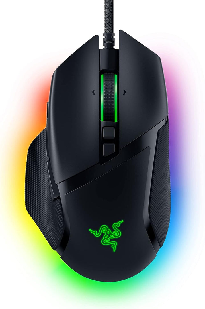 Razer Renewed | Basilisk V3 Customizable Ergonomic Gaming Mouse Chroma RGB with Underglow  - Black | RZ01-04000100-R3UR | 60 DAYS WARRANTY